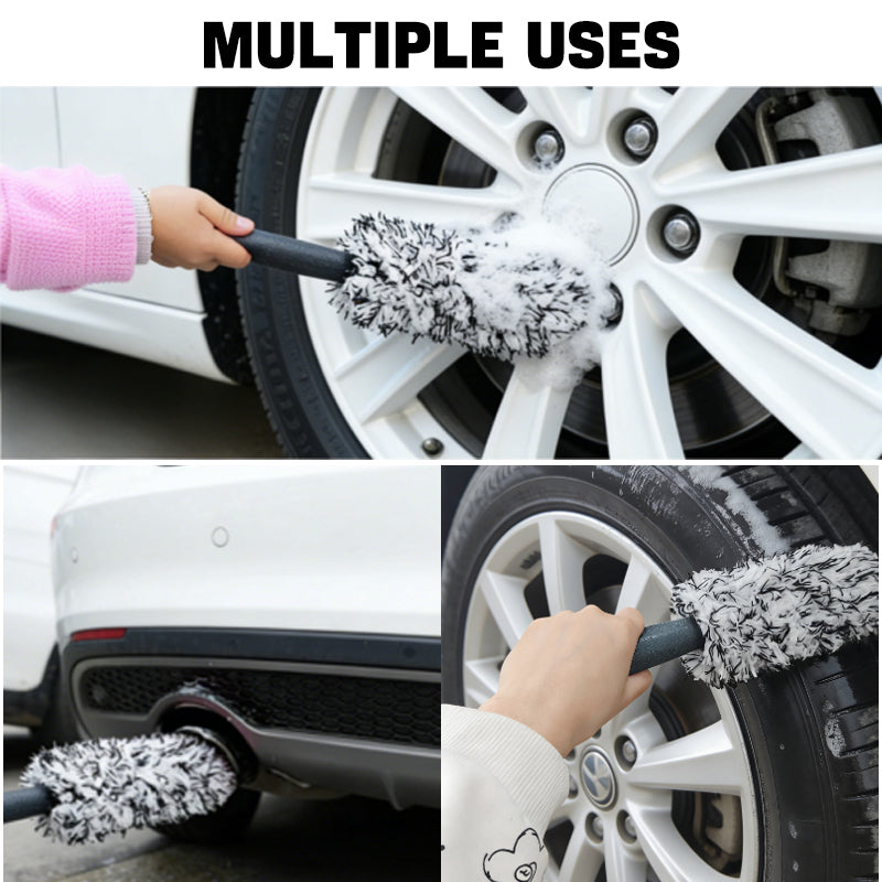BristleHub Soft Microfiber Wheel & Car Detailing Brush