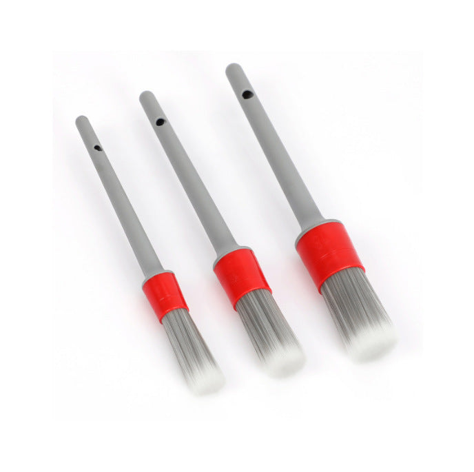 BristleHub 3-Piece Car Detailing Brush Set for Interior & Exterior Cleaning