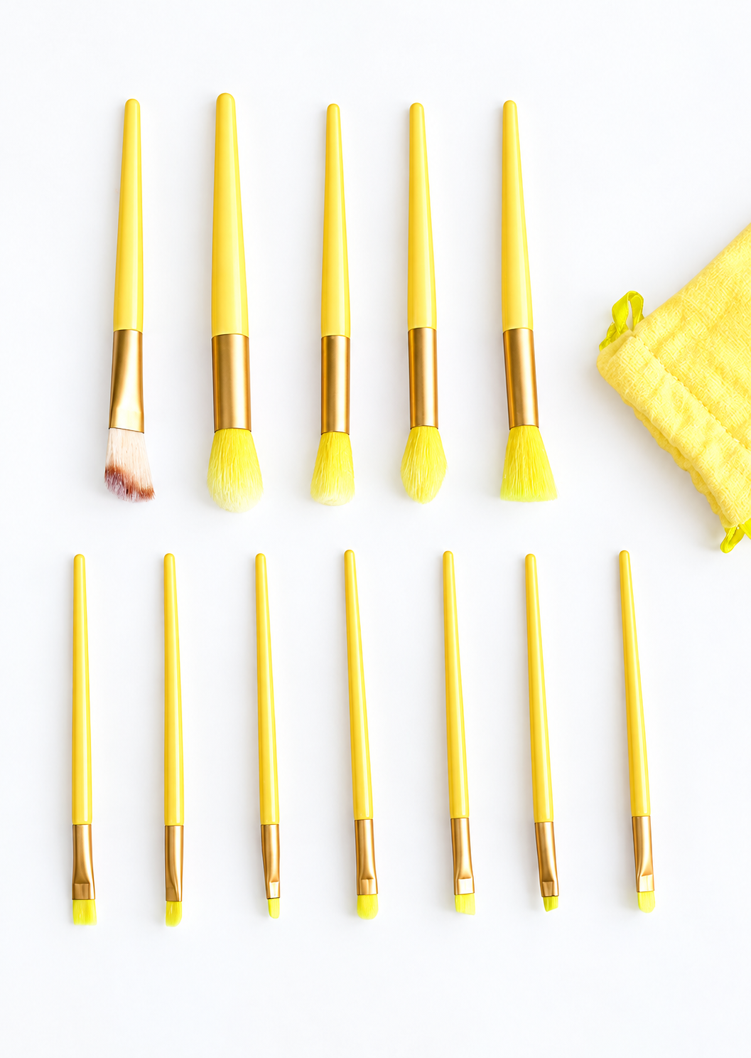 BristleHub 13-Piece Travel Makeup Brush Set with Pouch